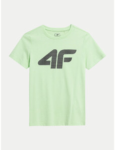 4F T-Shirt 4FJWSS24TTSHM1115 Zielony Regular Fit