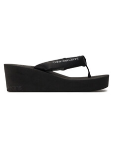 Japonki Calvin Klein Jeans Beach Wedge Sandal Padded Ny YW0YW01397 Black/Bright White 0GM