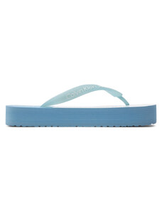 Japonki Calvin Klein Jeans Beach Sandal Flatform Monologo YW0YW01617 Dusk Blue/Bright White 0G2