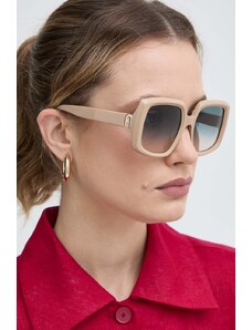 Furla okulary przeciwsłoneczne damskie kolor beżowy SFU709_5406K6