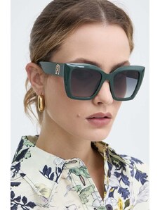 Furla okulary przeciwsłoneczne damskie kolor zielony SFU710_540D80