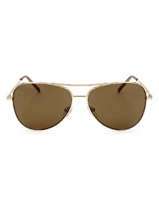 DKNY Damskie okulary przeciwsłoneczne w kolorze złoto-brązowym