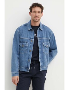 Tommy Hilfiger kurtka jeansowa męska kolor niebieski przejściowa MW0MW34523