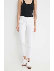 Calvin Klein Jeans jeansy damskie kolor biały J20J222778