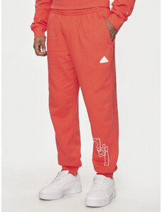 adidas Spodnie dresowe Graphic Print IS2009 Czerwony Regular Fit
