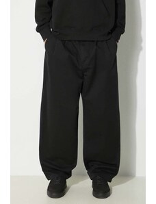 Carhartt WIP spodnie bawełniane Marv Pant kolor czarny proste I033129.8906