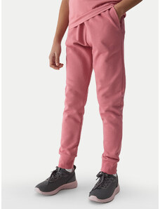 4F Spodnie dresowe 4FJWSS24TTROF587 Różowy Regular Fit
