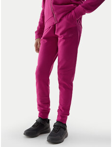 4F Spodnie dresowe 4FJWSS24TTROF587 Różowy Regular Fit