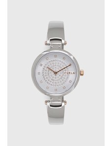 Furla zegarek damski kolor srebrny