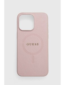 Guess etui na telefon iPhone 15 Pro Max 6.7" kolor różowy