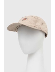 Dickies czapka z daszkiem FINCASTLE CAP kolor beżowy z aplikacją DK0A4YPC