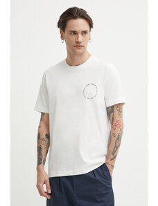 Marc O'Polo t-shirt bawełniany męski kolor biały z nadrukiem 423201251066