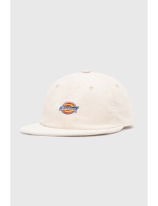Dickies czapka z daszkiem sztruksowa CHASE CITY CAP kolor biały z aplikacją DK0A4YPJ