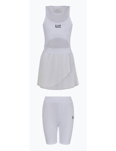 Sukienka tenisowa EA7 Emporio Armani Tennis Pro Lab white