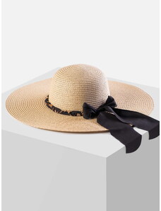 Inny Feba Damski kapelusz plażowy z kokardą F65/K43/769 (UNIVERSAL)