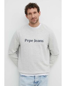 Pepe Jeans bluza REGIS męska kolor szary z nadrukiem PM582667