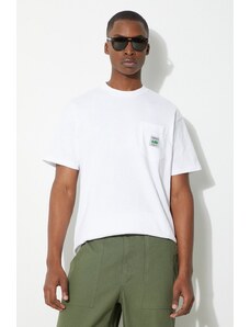 Carhartt WIP t-shirt bawełniany S/S Field Pocket T-Shirt męski kolor biały z aplikacją I033265.02XX