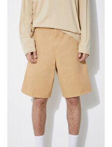 Carhartt WIP szorty bawełniane Single Knee Short kolor beżowy I031504.1YHGD