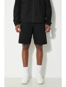 Carhartt WIP szorty bawełniane Single Knee Short kolor czarny I027942.893K