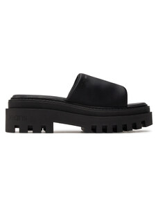 Klapki Calvin Klein Jeans Toothy Combat Sandal In Dc YW0YW01339 Triple Black BEH