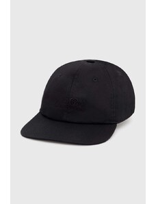 MM6 Maison Margiela czapka z daszkiem kolor czarny gładka SH0TC0002