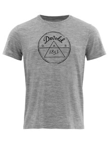 T-shirt męski merynos Devold 1853 merino 150 Tee Man szary melanż