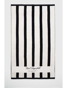 Karl Lagerfeld ręcznik bawełniany kolor czarny