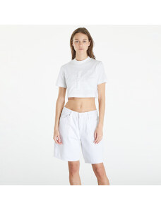 Koszulka damska Calvin Klein Jeans Premium Monologo Cropped T-Shirt White
