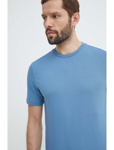 BOSS t-shirt bawełniany kolor niebieski 50468347