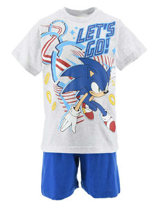 Sonic Piżama "Sonic" w kolorze biało-niebieskim