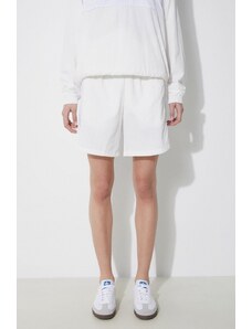 adidas Originals szorty damskie kolor biały gładkie high waist IR5283