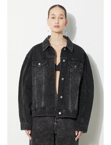 KSUBI kurtka jeansowa Oversized Jacket Krystal Noir damska kolor czarny przejściowa oversize WSP24JK013