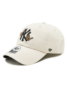 Czapka z daszkiem 47 Brand Mlb New York Yankees Icon Alt ’47 Clean Up B-ICACL17GWS-BN Bone
