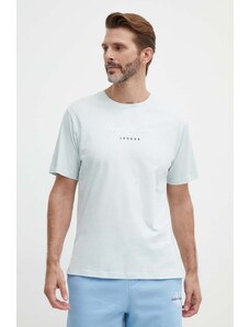 Pepe Jeans t-shirt bawełniany Eggo męski kolor niebieski z nadrukiem