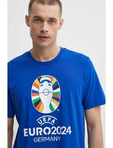 adidas Performance t-shirt Euro 2024 męski kolor niebieski z nadrukiem IT9293