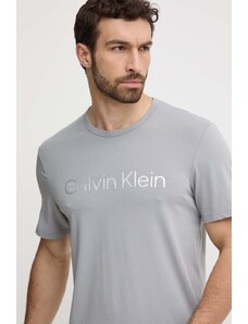 Calvin Klein Underwear t-shirt lounge kolor szary z nadrukiem 000NM2264E