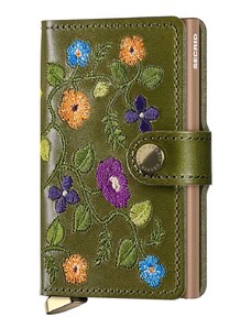Secrid portfel skórzany kolor zielony MSt-Olive