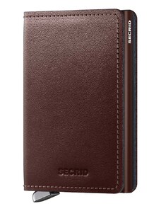 Secrid portfel skórzany kolor brązowy SDu-Dark Brown