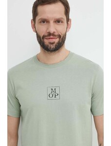 Marc O'Polo t-shirt bawełniany męski kolor zielony z nadrukiem 423201251070