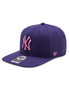 Czapka z daszkiem 47 Brand Mlb New York Yankees No Shot NSHOT17WBP Ppa Purple