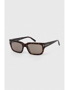 Tom Ford okulary przeciwsłoneczne kolor brązowy FT1075_5452L