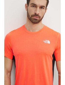 The North Face t-shirt sportowy Lightbright kolor pomarańczowy wzorzysty NF0A825OTNI1