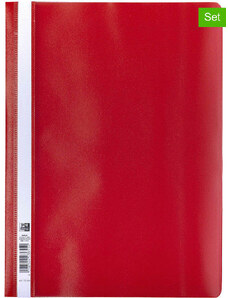 Oxford Skoroszyty (10 szt.) w kolorze czerwonym - A4