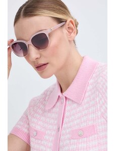 Guess okulary przeciwsłoneczne damskie kolor różowy GU7877_5374T