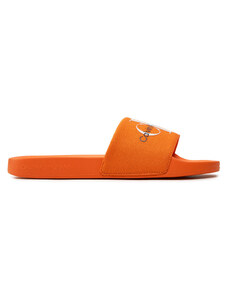 Klapki Calvin Klein Jeans Slide Monogram Co YM0YM00061 Vibrant Orange/Bright White SCB