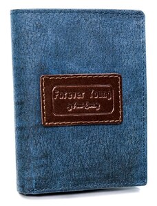 Piękny kolorowy portfel męski ze skóry naturalnej - Forever Young