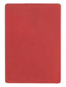 DuDu Minimalistyczny skórzany portfel na karty kredytowe Nuvola Pelle z zapięciem na guzik do zapisywania kart