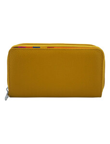 Barberini's Antykradzieżowy portfel z ochroną RFID - Żółty ciemny