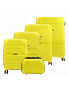 Mocne materiałowe walizki podróżne damskie Jony Z01 x5 Z