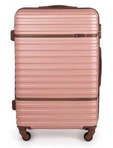 Solier Luggage Walizka podróżna twarda duża XL 26' STL957 różowa